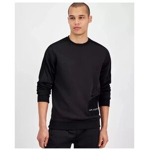 Karl Lagerfeld Paris Scuba Mesh Sweatshirt Black S/P